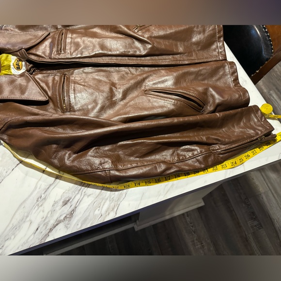 Bates Leather Motorcycle Jacket Size 42 - Picture 12 of 13